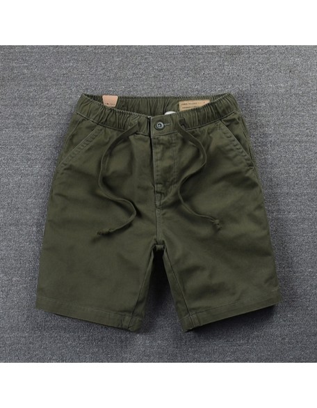 100% Cotton Loose-Fit Straight-Cut Casual Shorts