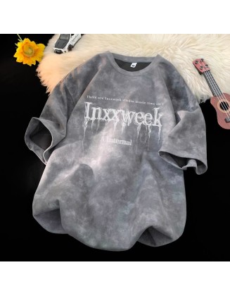 Baida Casual Loose-Fit Breathable Short-Sleeve Top