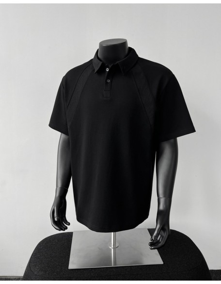 Heavyweight Air-Layer Regular-Shoulder Short-Sleeve Top