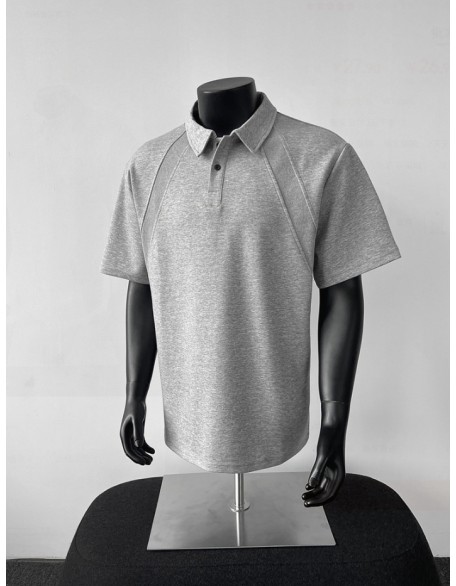 Heavyweight Air-Layer Regular-Shoulder Short-Sleeve Top