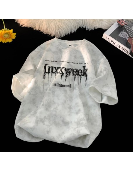 Baida Casual Loose-Fit Breathable Short-Sleeve Top