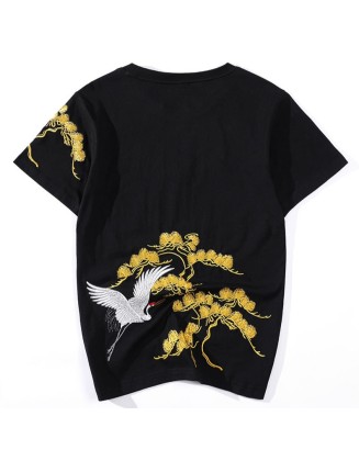 100% Cotton Casual Loose-Fit Plus-Size Short-Sleeve Top