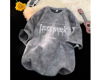 Baida Casual Loose-Fit Breathable Short-Sleeve Top