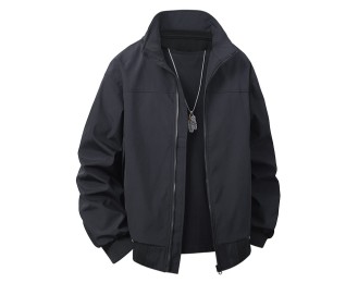 Fashionable Minimalist Stand-Collar Versatile Jacket